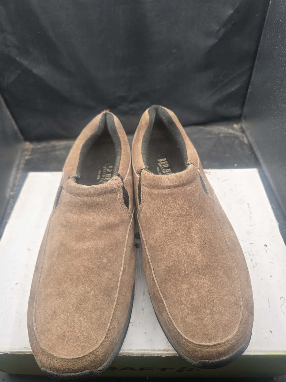 RedHead Brown Suede Slip-On Loafers for Men